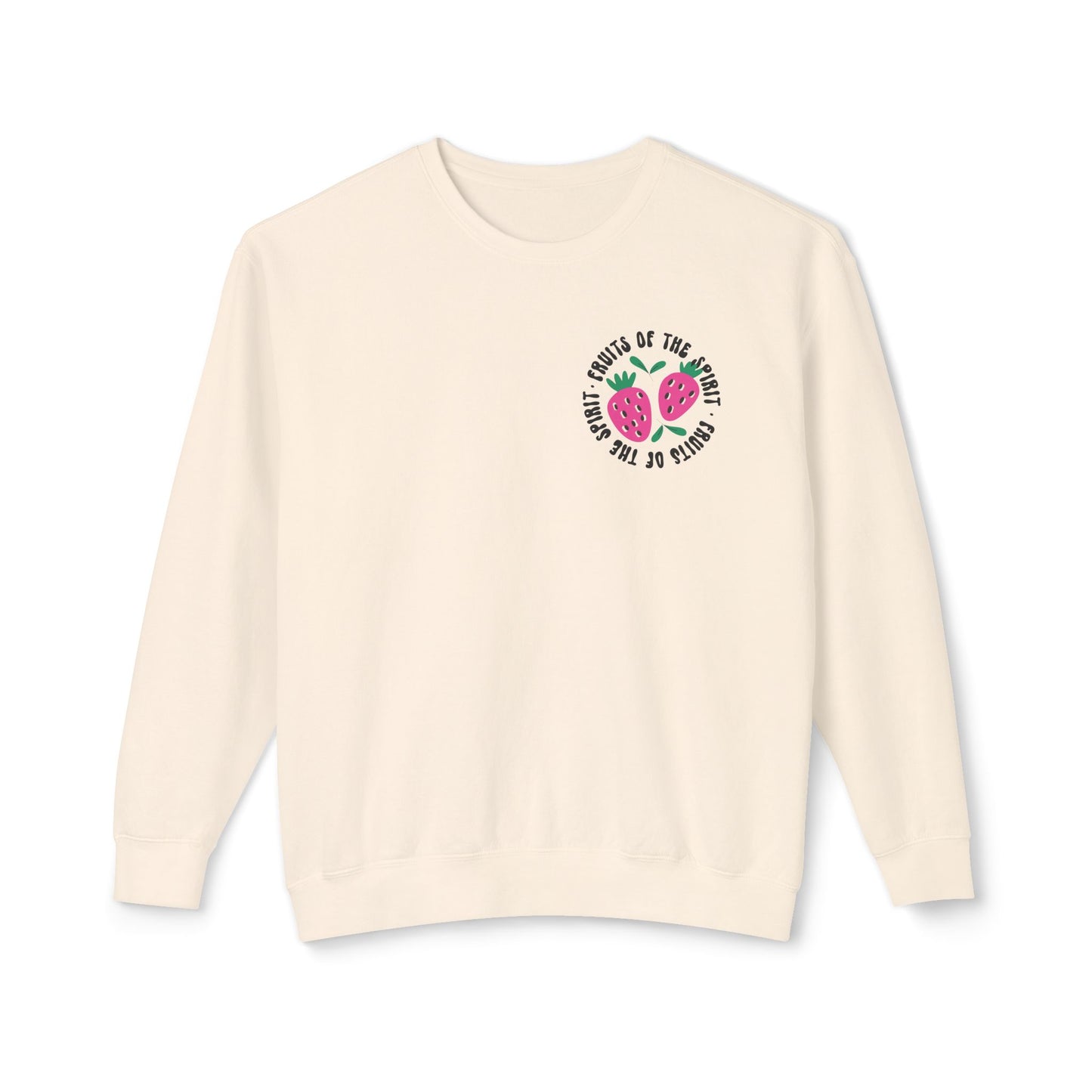 Fruits of the Spirit  Lightweight Crewneck Sweatshirt Comfort Colors