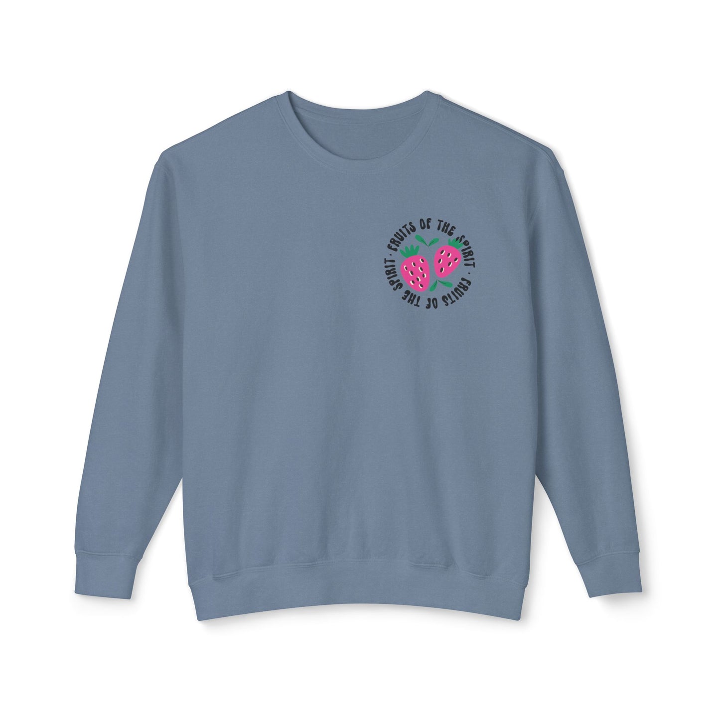 Fruits of the Spirit  Lightweight Crewneck Sweatshirt Comfort Colors