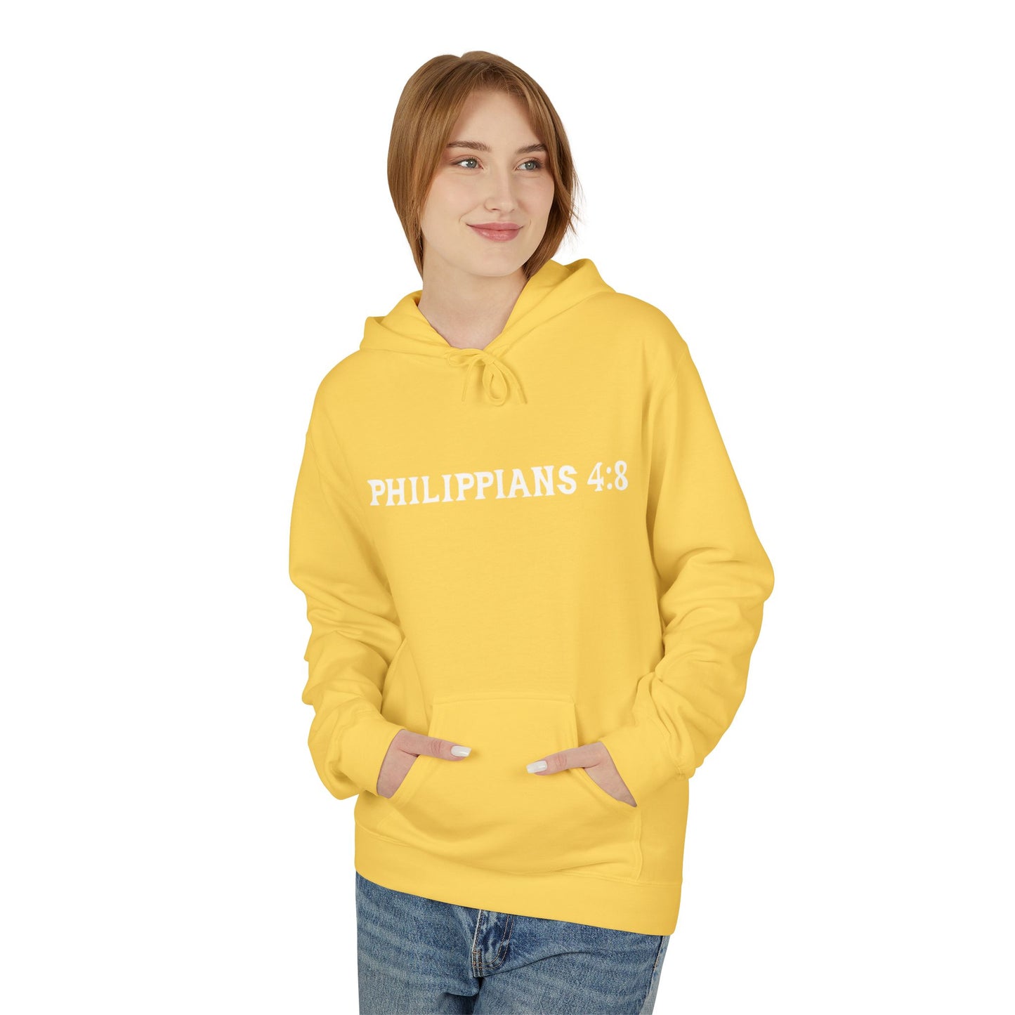 Philippians 4:8 Christian Hoodie For Men And Women Softstyle Fleece Hoodie