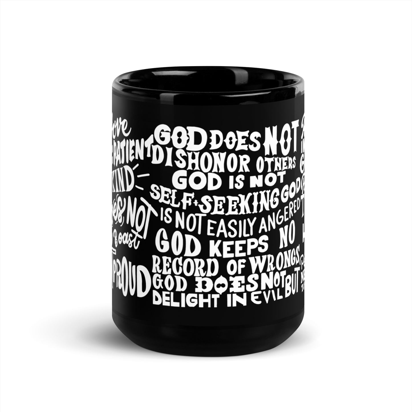 (Brandon's Letters) God Is Love Christian Coffee Mug Kadosh Living