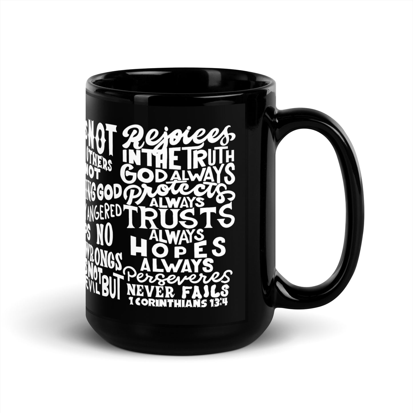 (Brandon's Letters) God Is Love Christian Coffee Mug Kadosh Living