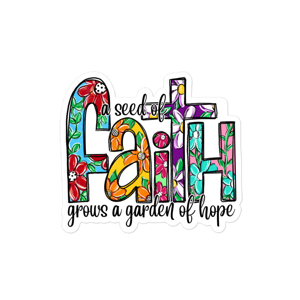 Seed of Faith Garden of Hope Christian Sticker Kadosh Life