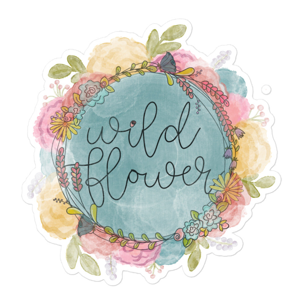 Wildflower Sticker flower stickers stickers 5.5″×5.5″ Kadosh Life