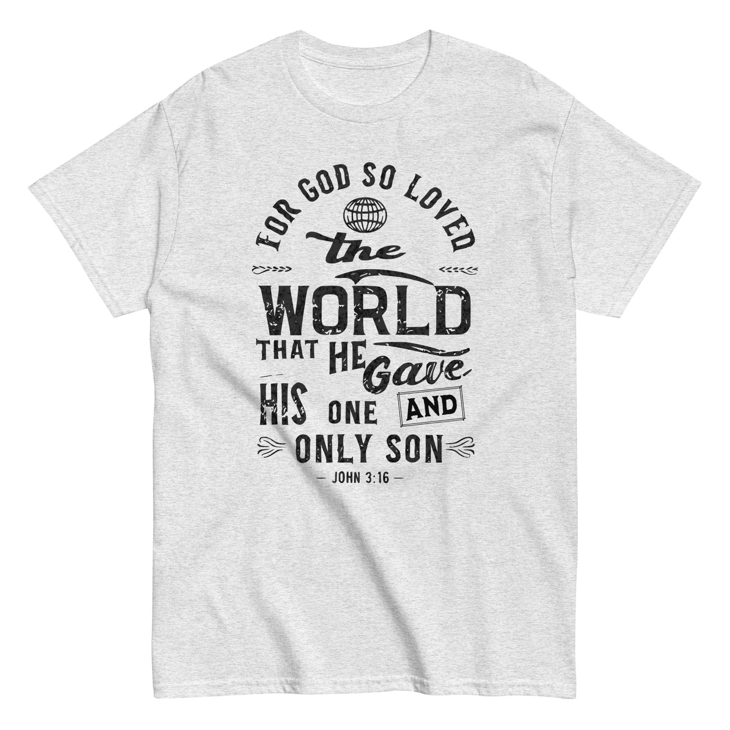 For God So Loved The World John 3:16 Men and Women's Christian T-Shirt Kadosh Life