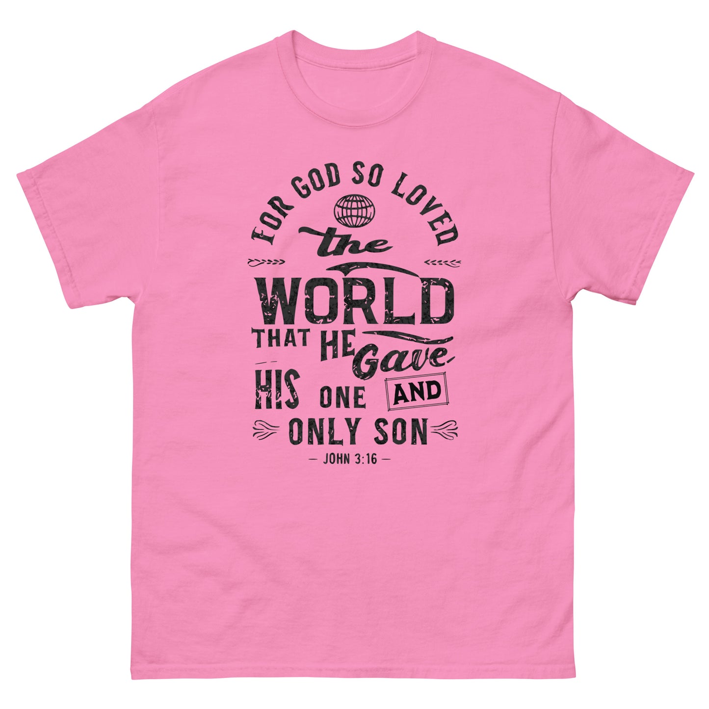 For God So Loved The World John 3:16 Men and Women's Christian T-Shirt Kadosh Life