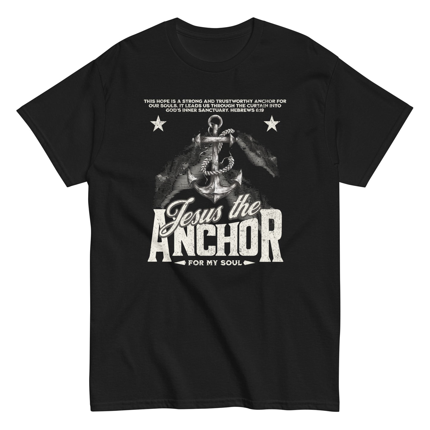 Jesus The Anchor For My Soul Men's Christian T-Shirt Kadosh Life