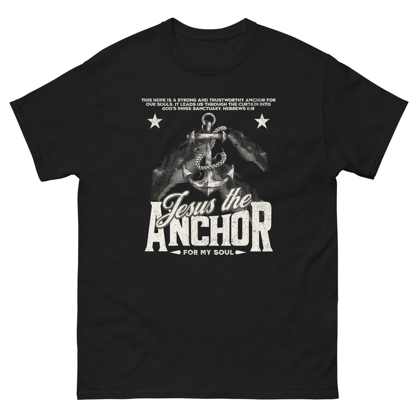 Jesus The Anchor For My Soul Men's Christian T-Shirt Kadosh Life