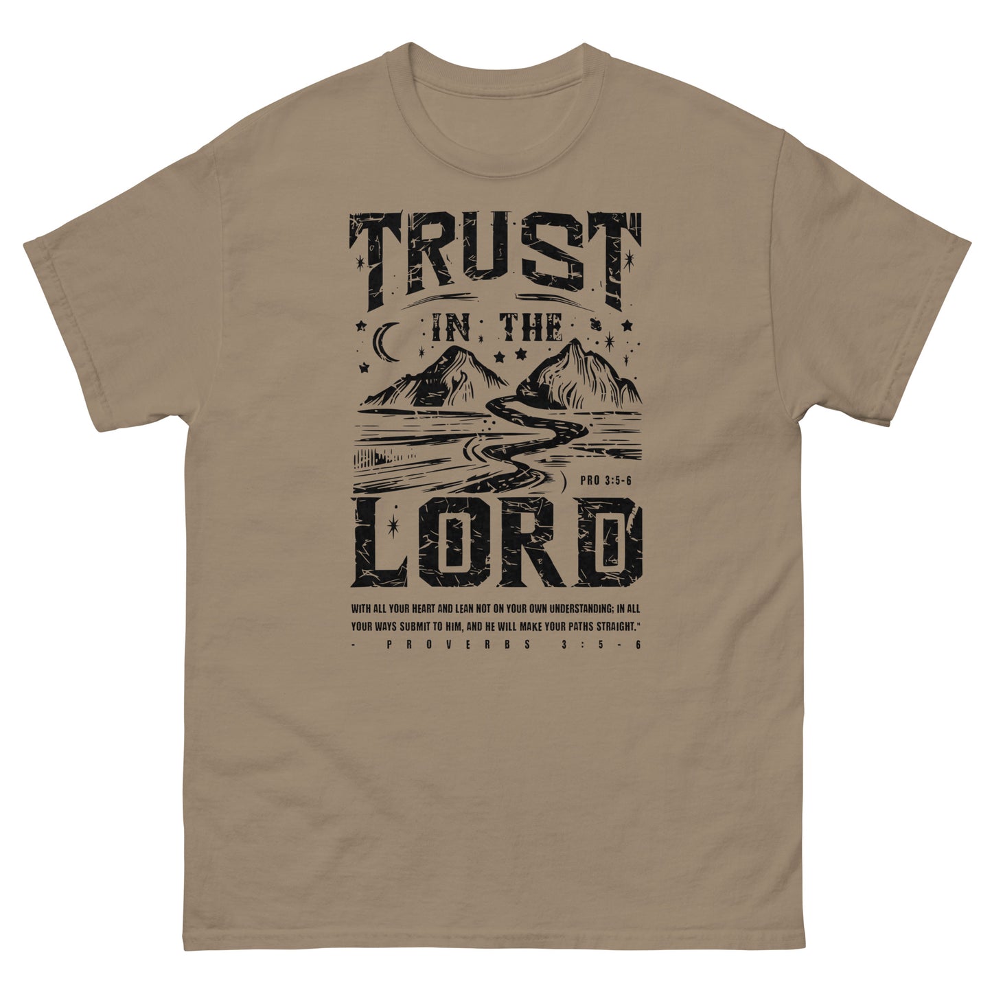 Trust In The Lord Men's Christian T-Shirt Kadosh Life