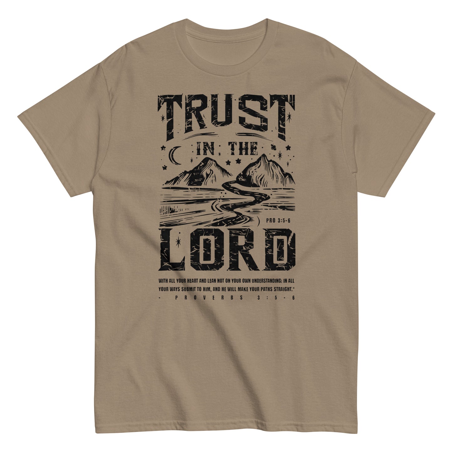 Trust In The Lord Men's Christian T-Shirt Kadosh Life