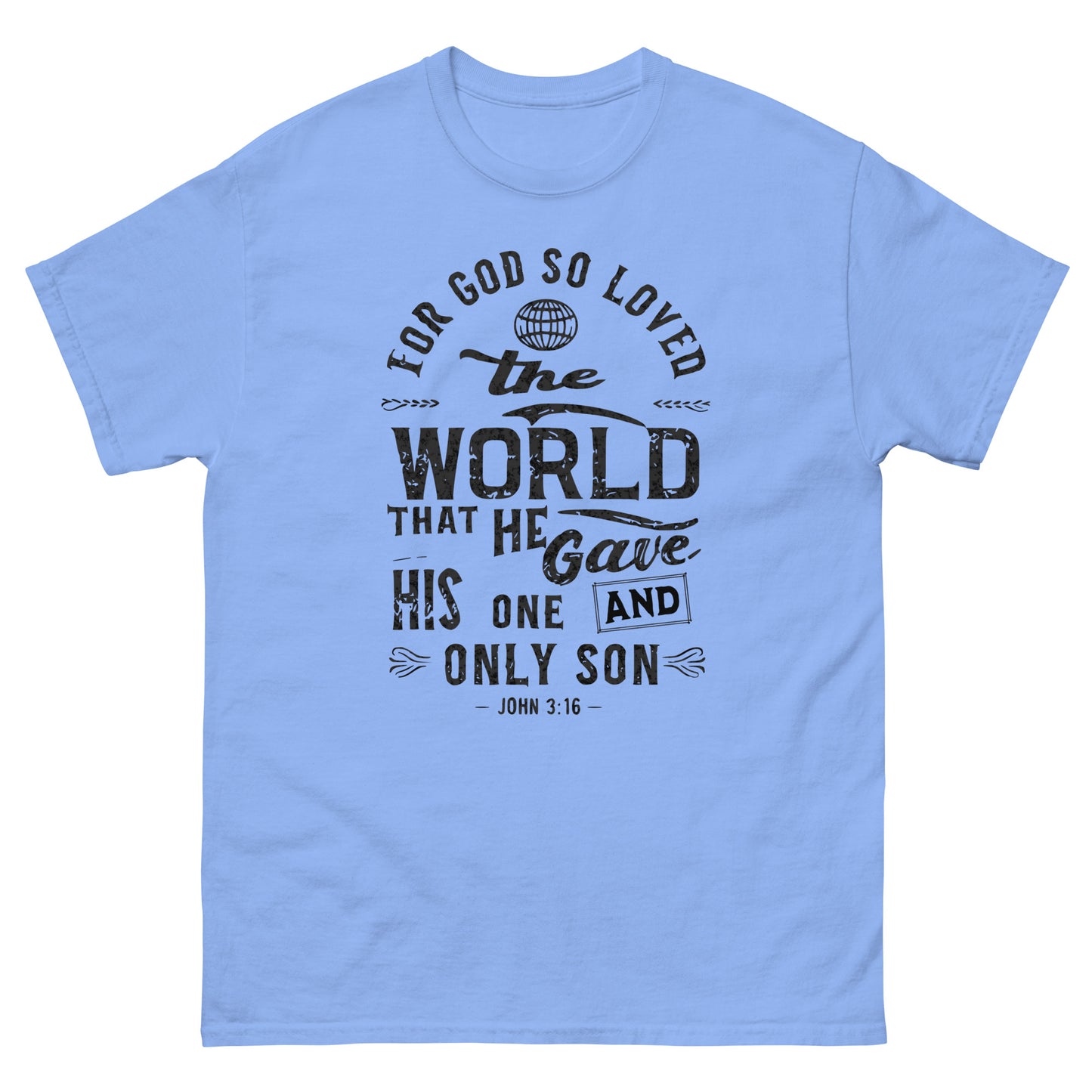 For God So Loved The World John 3:16 Men and Women's Christian T-Shirt Kadosh Life