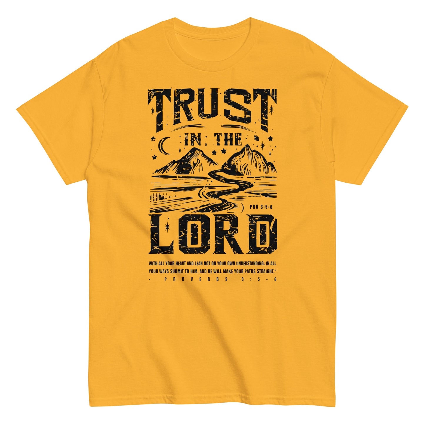 Trust In The Lord Men's Christian T-Shirt Kadosh Life