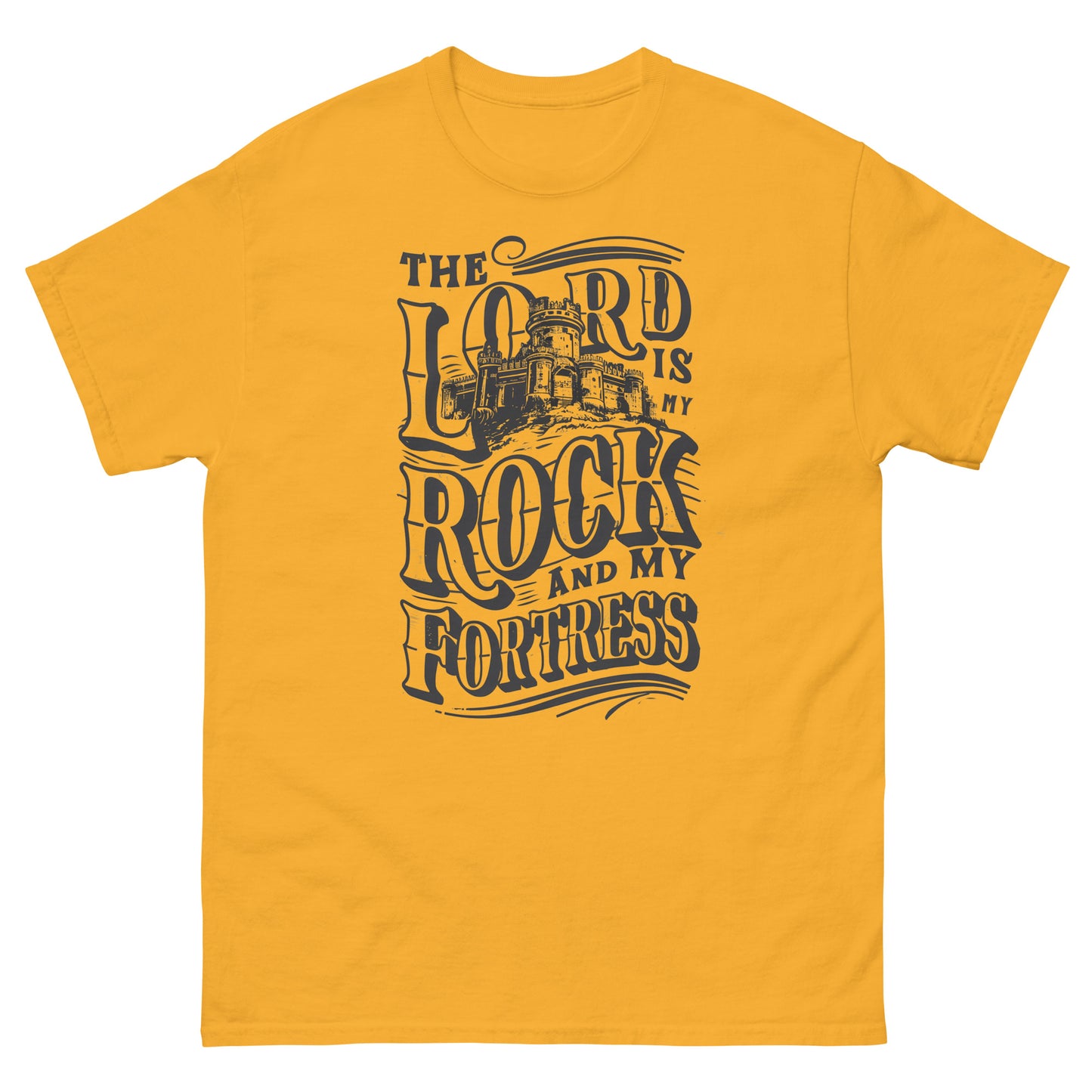 The Lord Is My Rock And My Fortress Men's Christian T-Shirt Kadosh Life