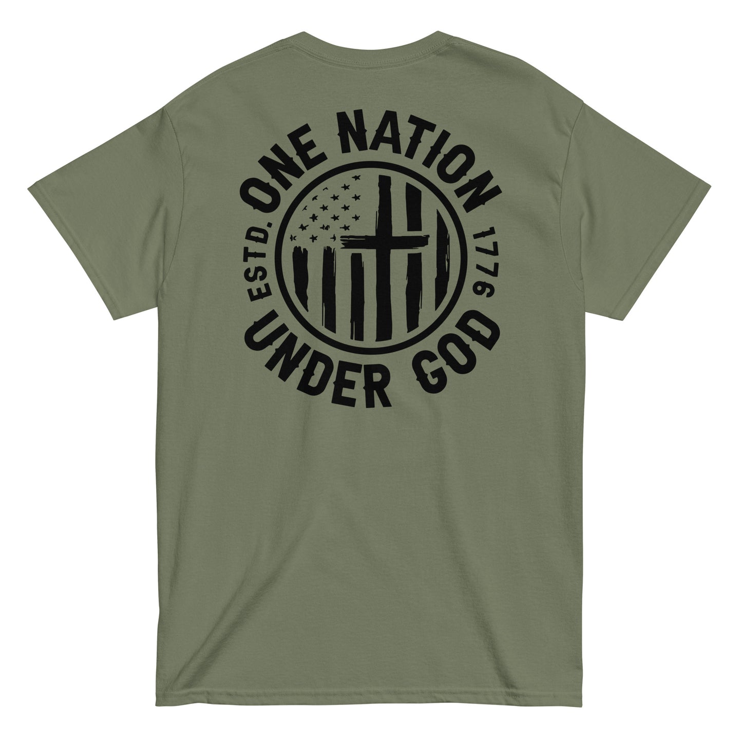 One Nation Under God Men's Christian T-Shirt Kadosh Life