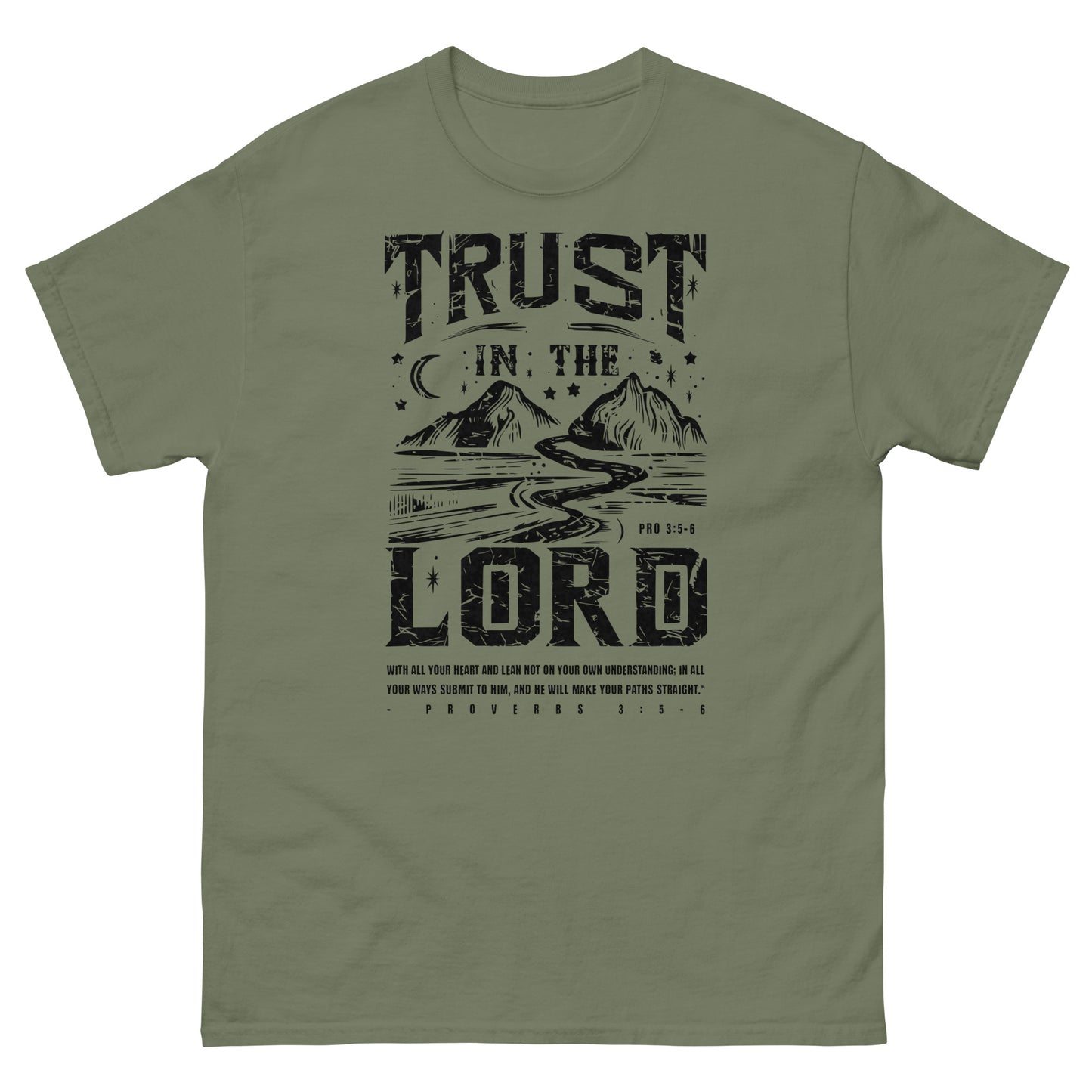 Trust In The Lord Men's Christian T-Shirt Kadosh Life