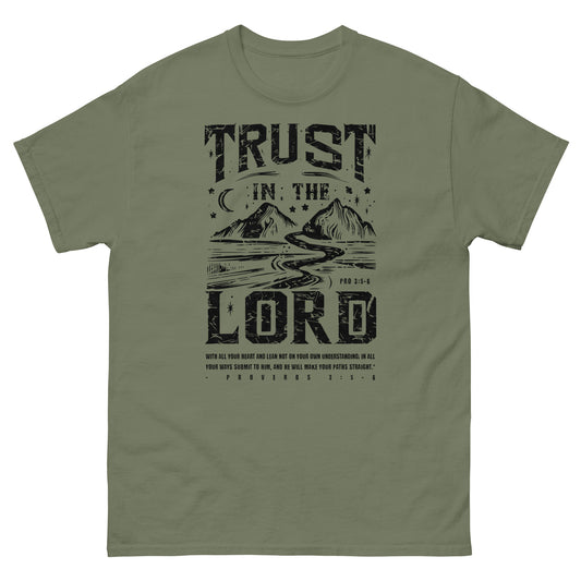 Trust In The Lord Men's Christian T-Shirt Kadosh Life