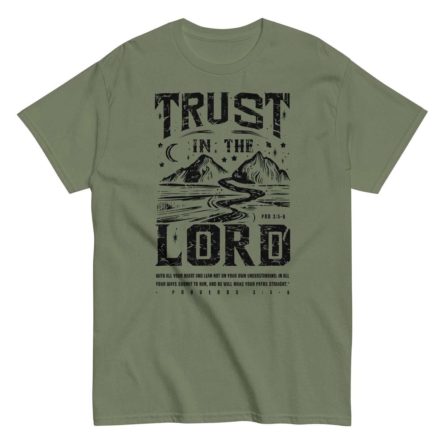 Trust In The Lord Men's Christian T-Shirt Kadosh Life