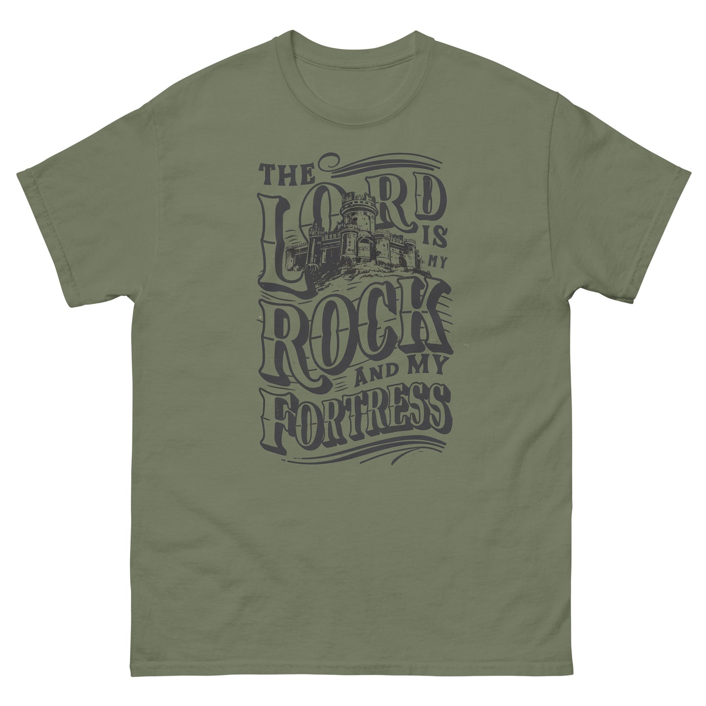 The Lord Is My Rock And My Fortress Men's Christian T-Shirt Kadosh Life