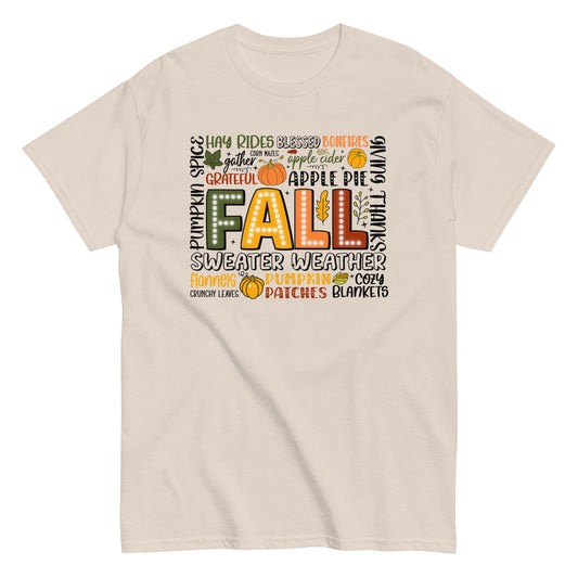 Fall Autumn Words List Women's T-Shirt Kadosh Life