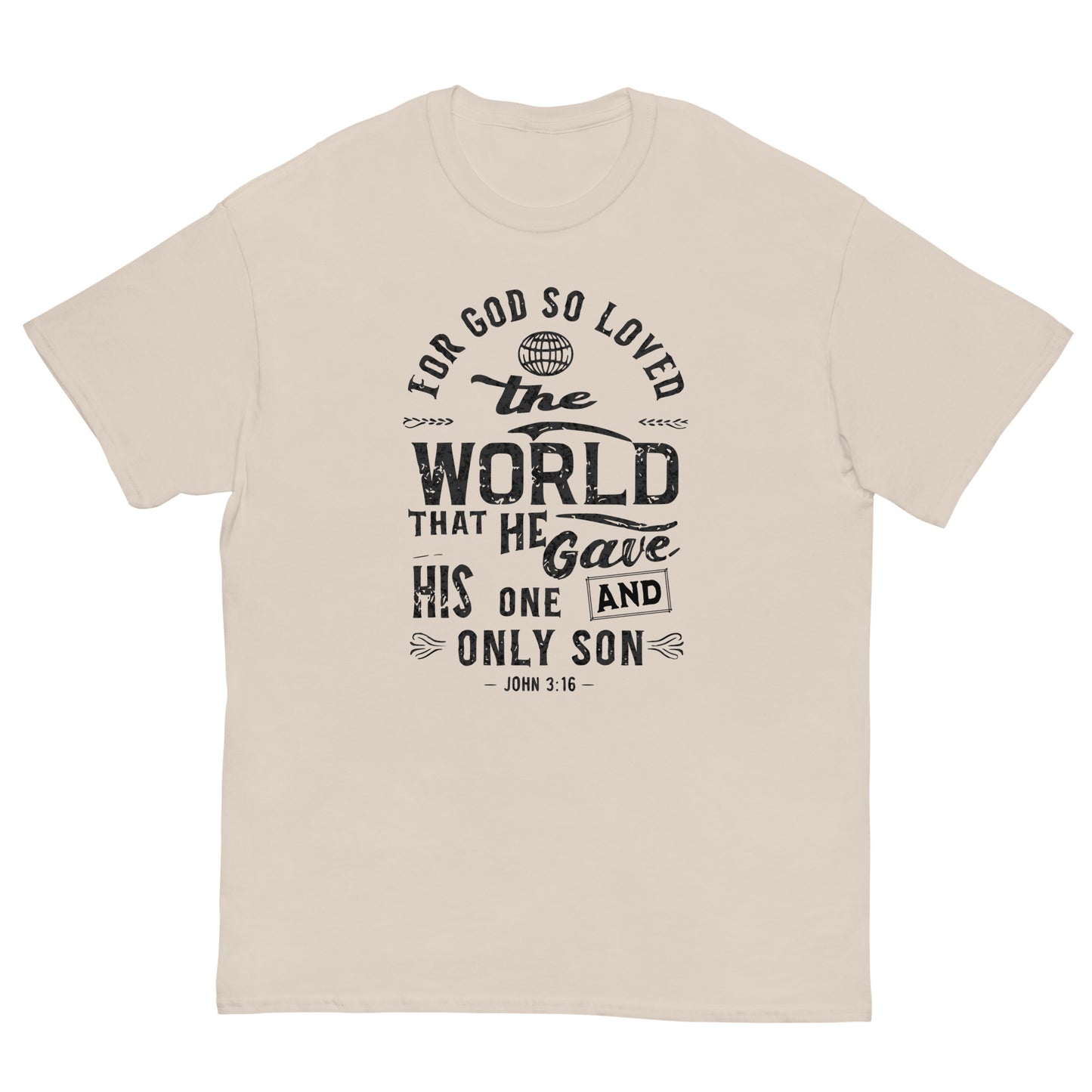 For God So Loved The World John 3:16 Men and Women's Christian T-Shirt Kadosh Life