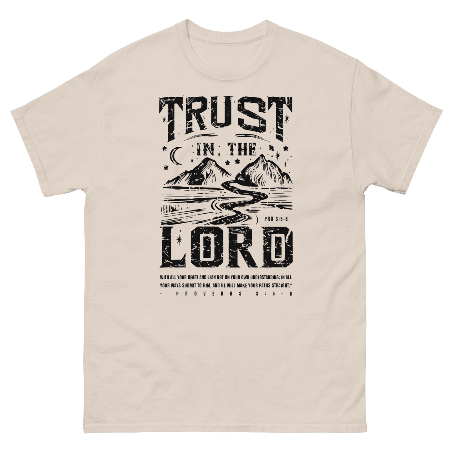 Trust In The Lord Men's Christian T-Shirt Kadosh Life