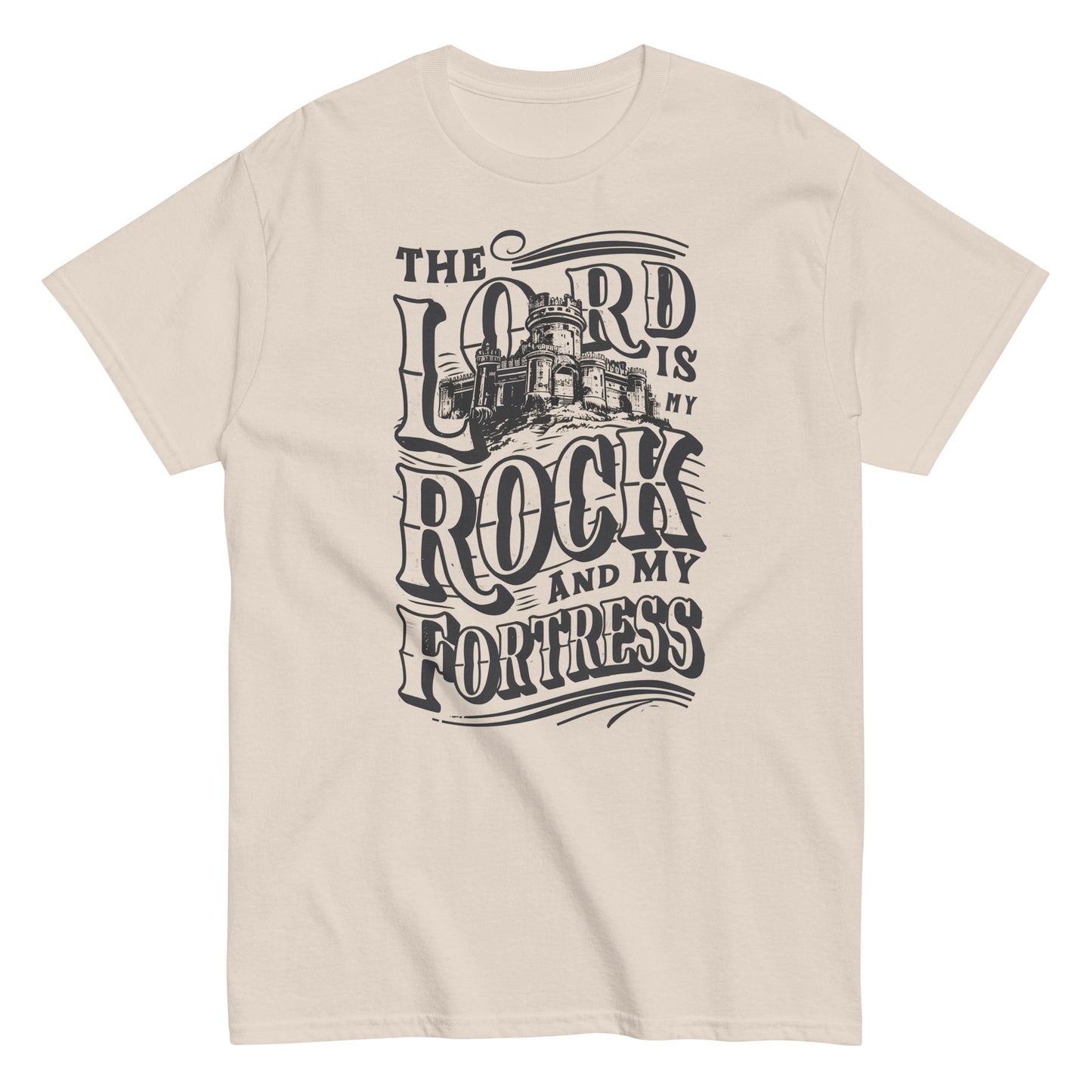 The Lord Is My Rock And My Fortress Men's Christian T-Shirt Kadosh Life