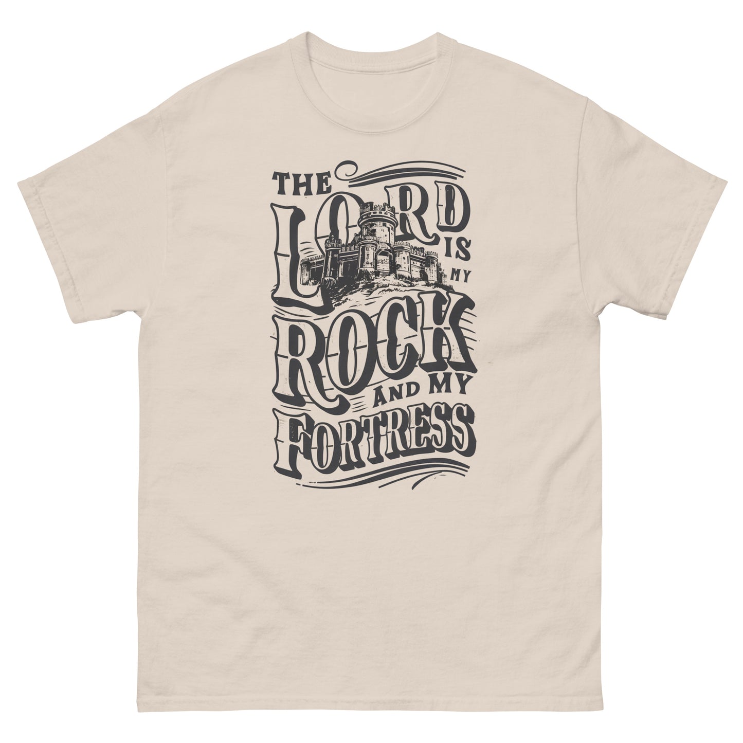 The Lord Is My Rock And My Fortress Men's Christian T-Shirt Kadosh Life