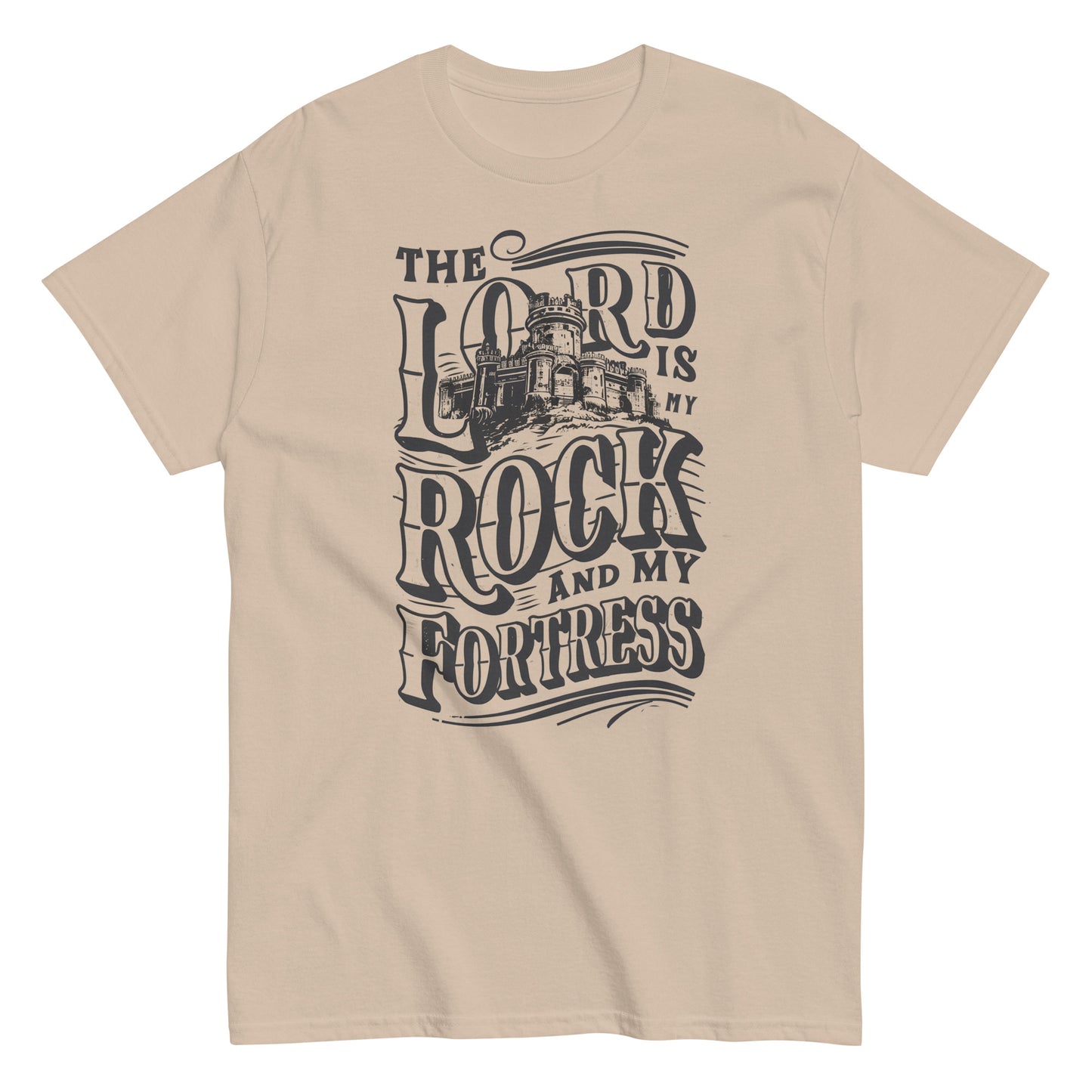 The Lord Is My Rock And My Fortress Men's Christian T-Shirt Kadosh Life