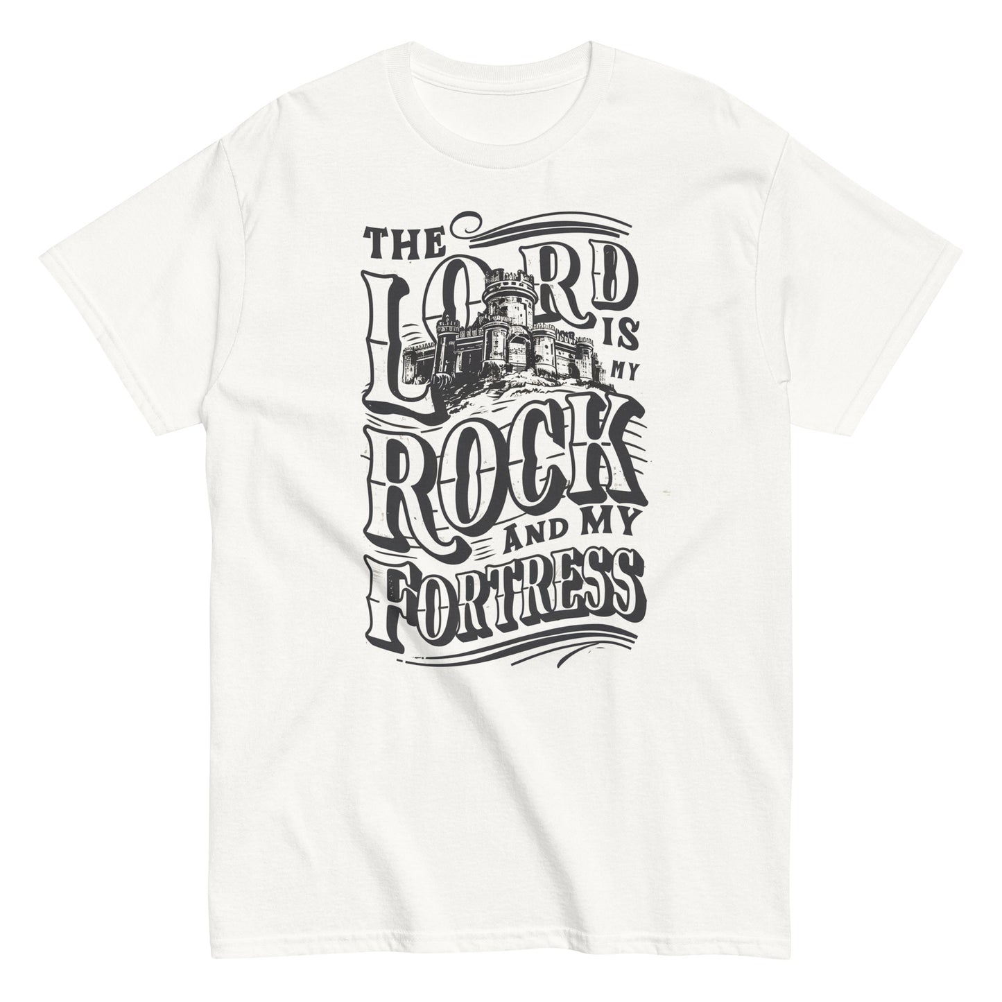 The Lord Is My Rock And My Fortress Men's Christian T-Shirt Kadosh Life