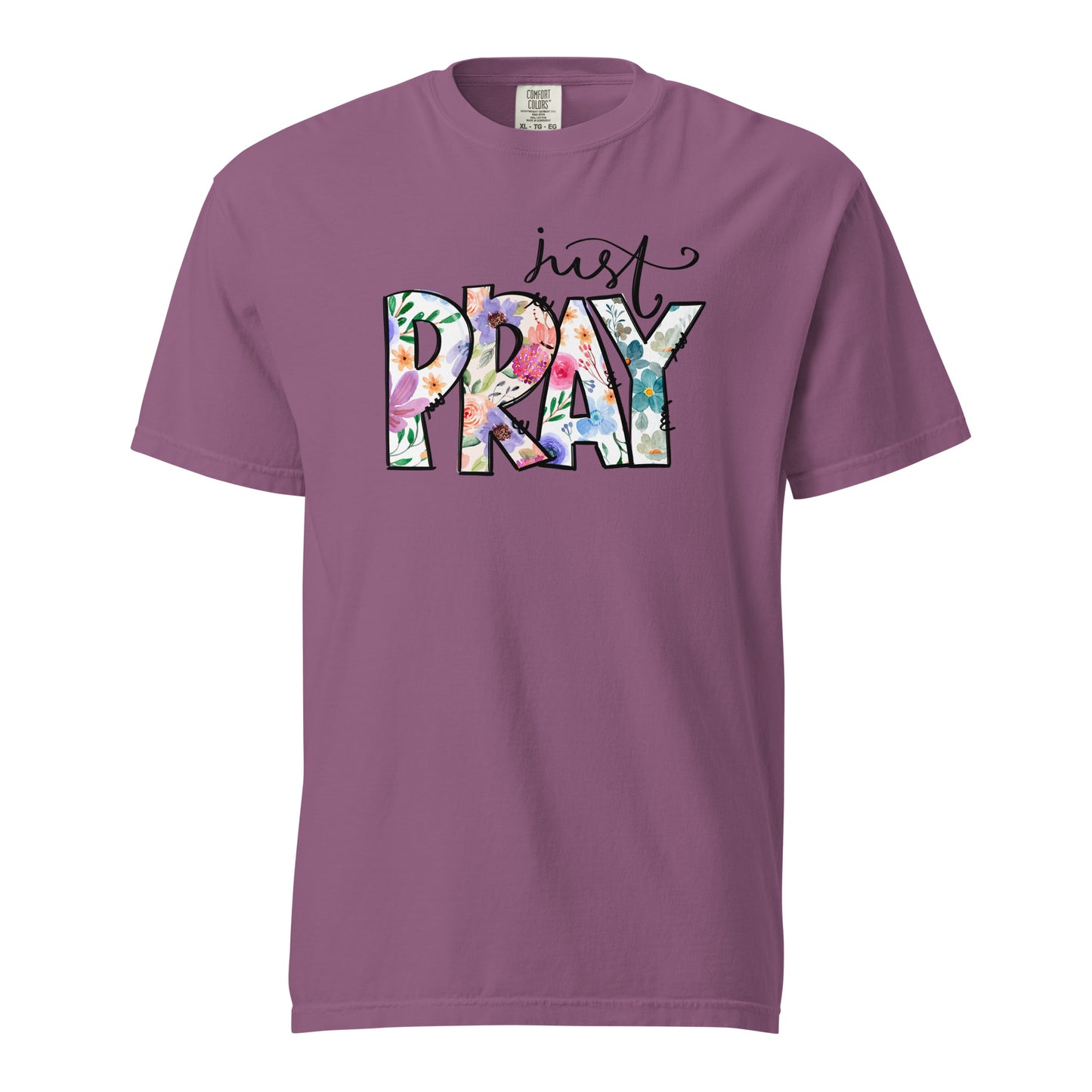 Just Pray Women's Christian T-Shirt Kadosh Life