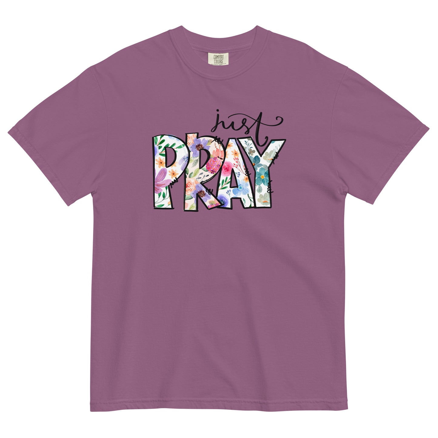 Just Pray Women's Christian T-Shirt Kadosh Life