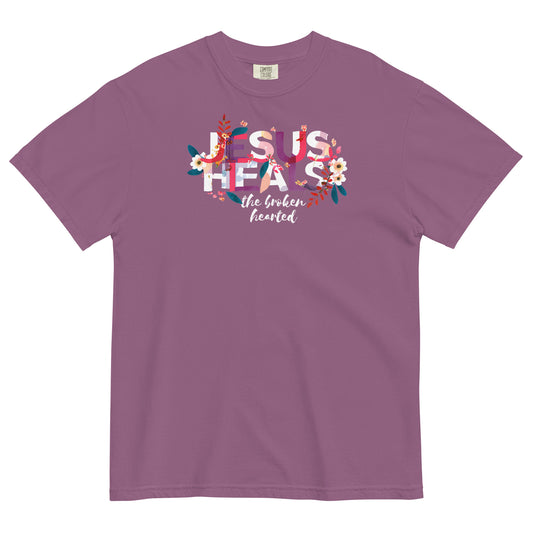 Jesus Heals The Brokenhearted Women's Christian T-Shirt Kadosh Life