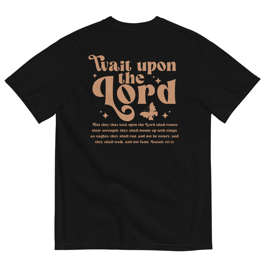 Wait Upon The Lord Isaiah 40:31 Women's Christian T-Shirt Kadosh Life