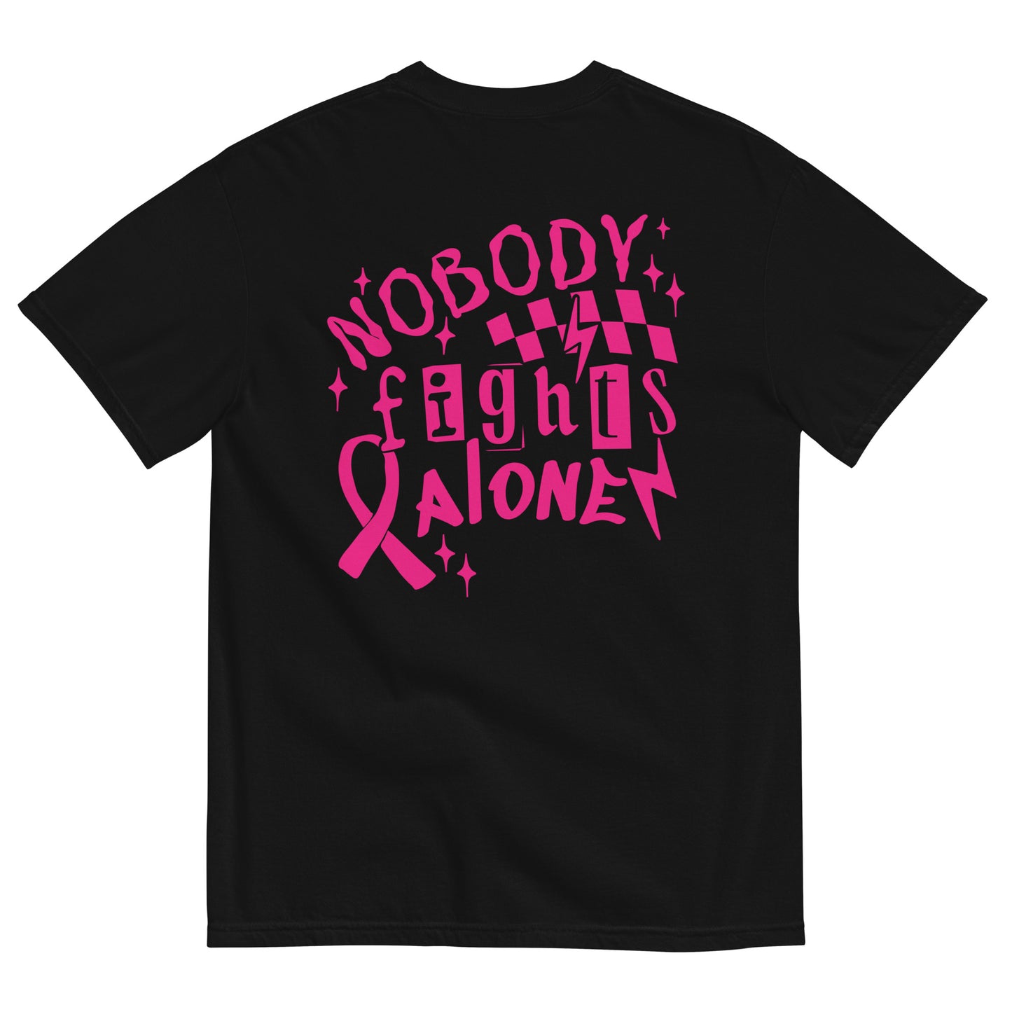 Breast Cancer Awareness Nobody Fights Alone T-Shirt Kadosh Life