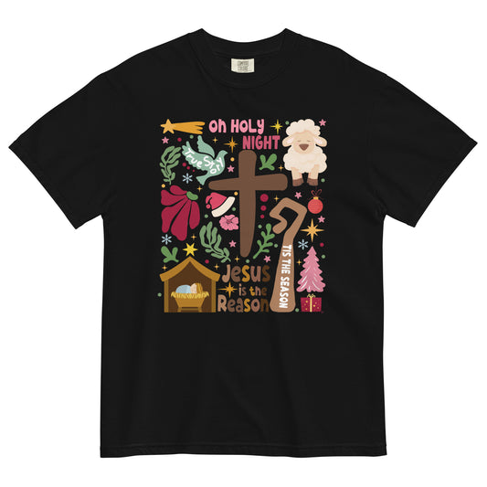 Christmas Christian T-Shirt For Women O Holy Night Kadosh Life