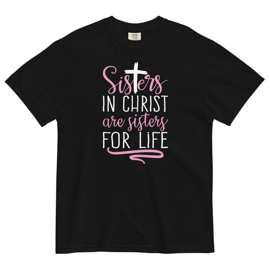 Sisters In Christ Are Sisters For Life Christian Women's T-Shirt Kadosh Life