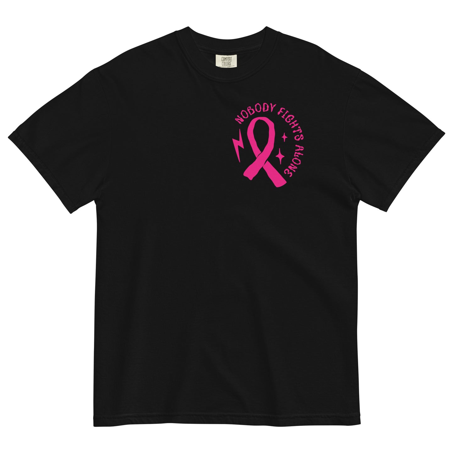 Breast Cancer Awareness Nobody Fights Alone T-Shirt Kadosh Life