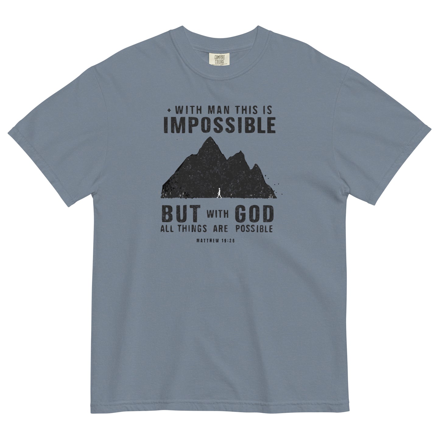 With God All Things Are Possible Men's Christian T-Shirt Kadosh Life