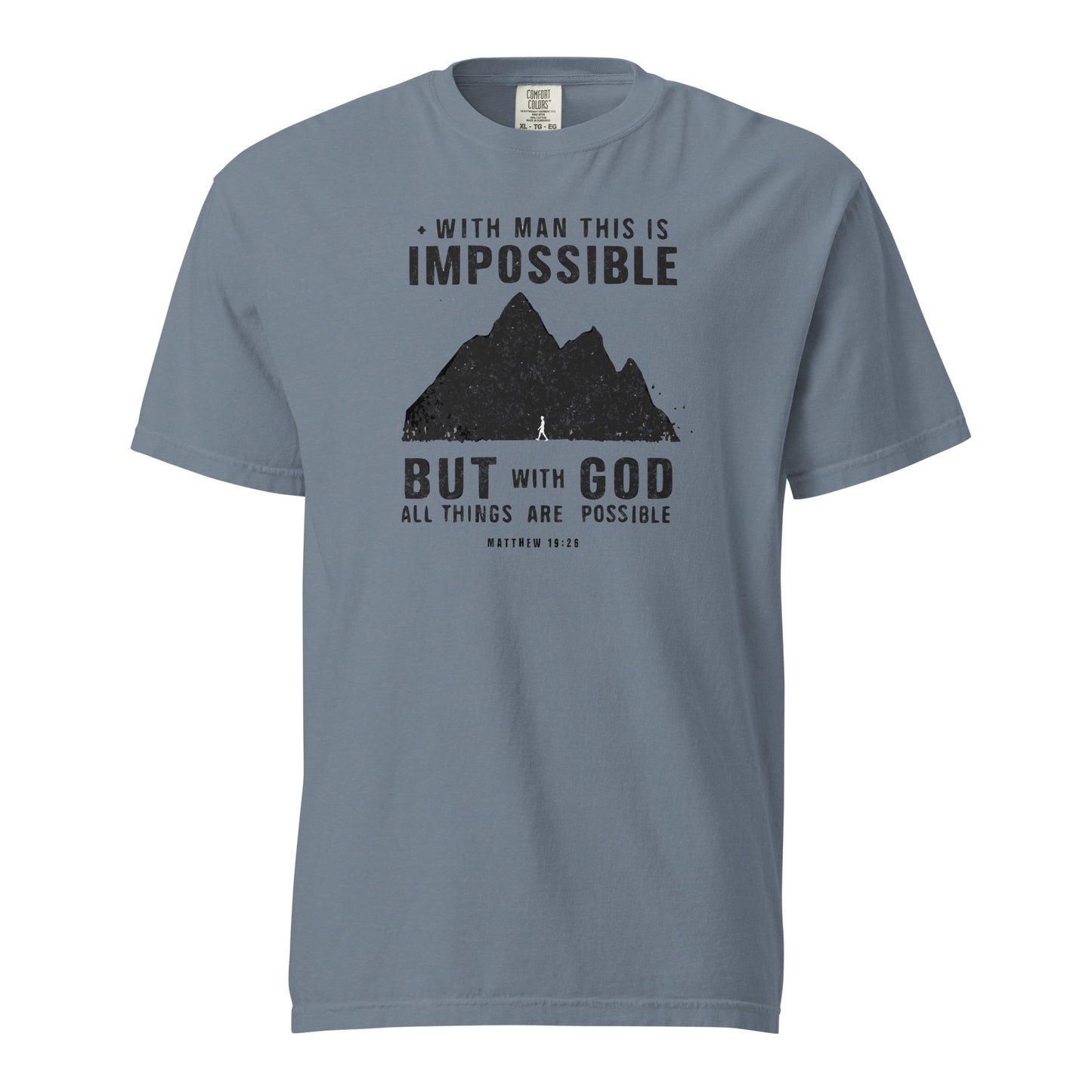 With God All Things Are Possible Men's Christian T-Shirt Kadosh Life