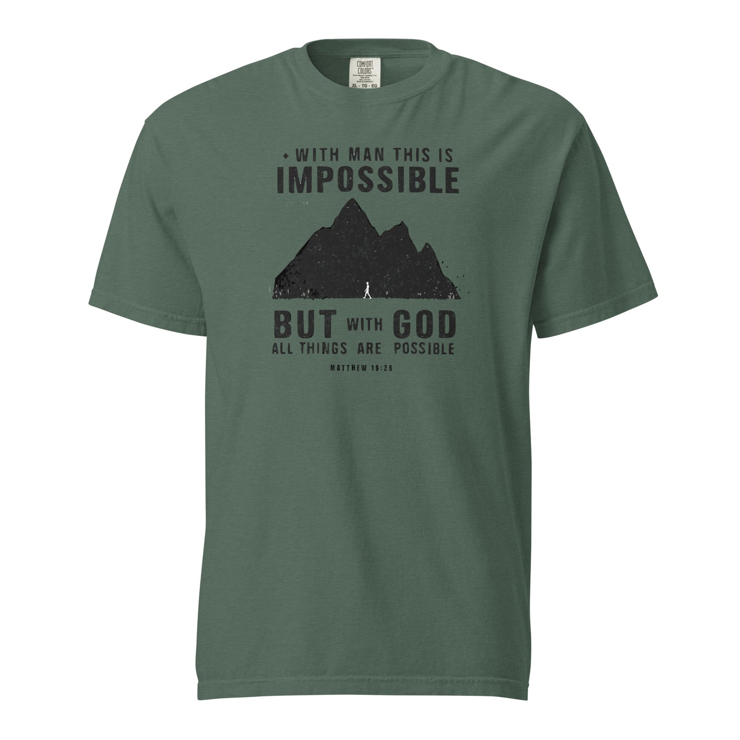 With God All Things Are Possible Men's Christian T-Shirt Kadosh Life