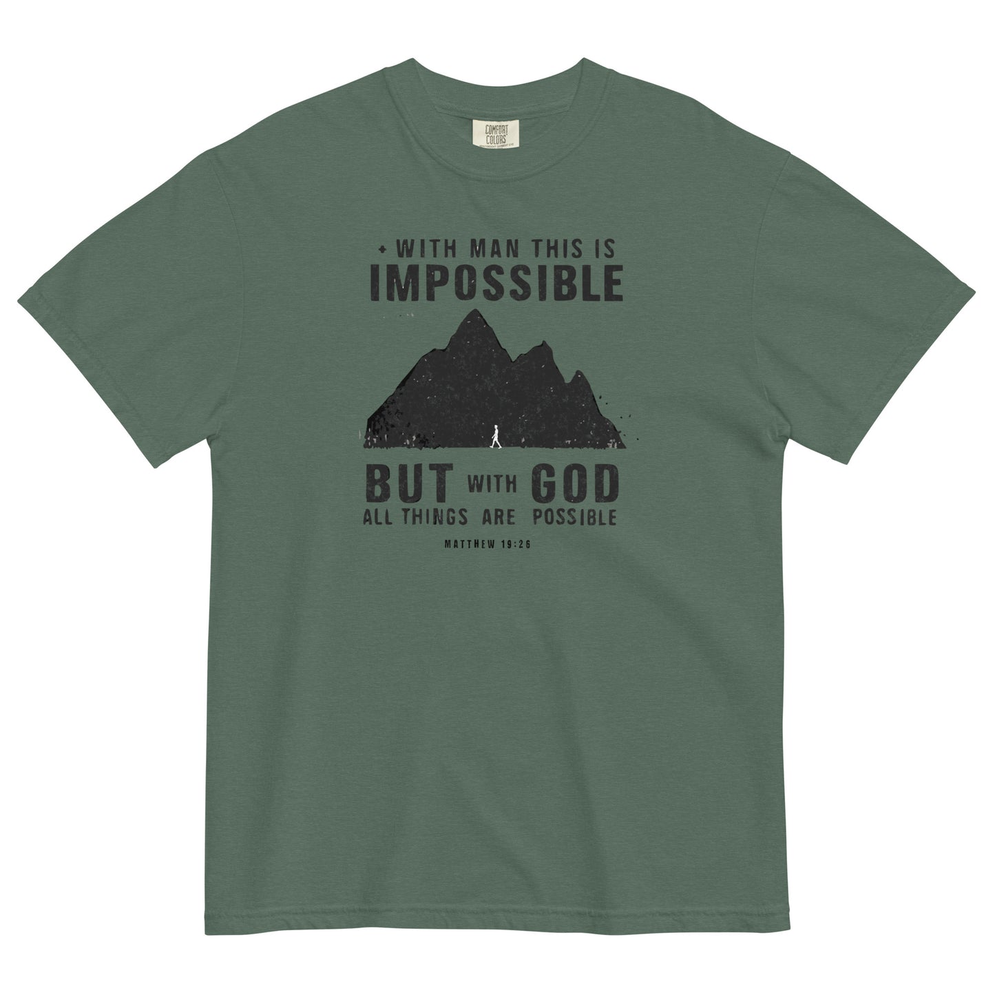 With God All Things Are Possible Men's Christian T-Shirt Kadosh Life