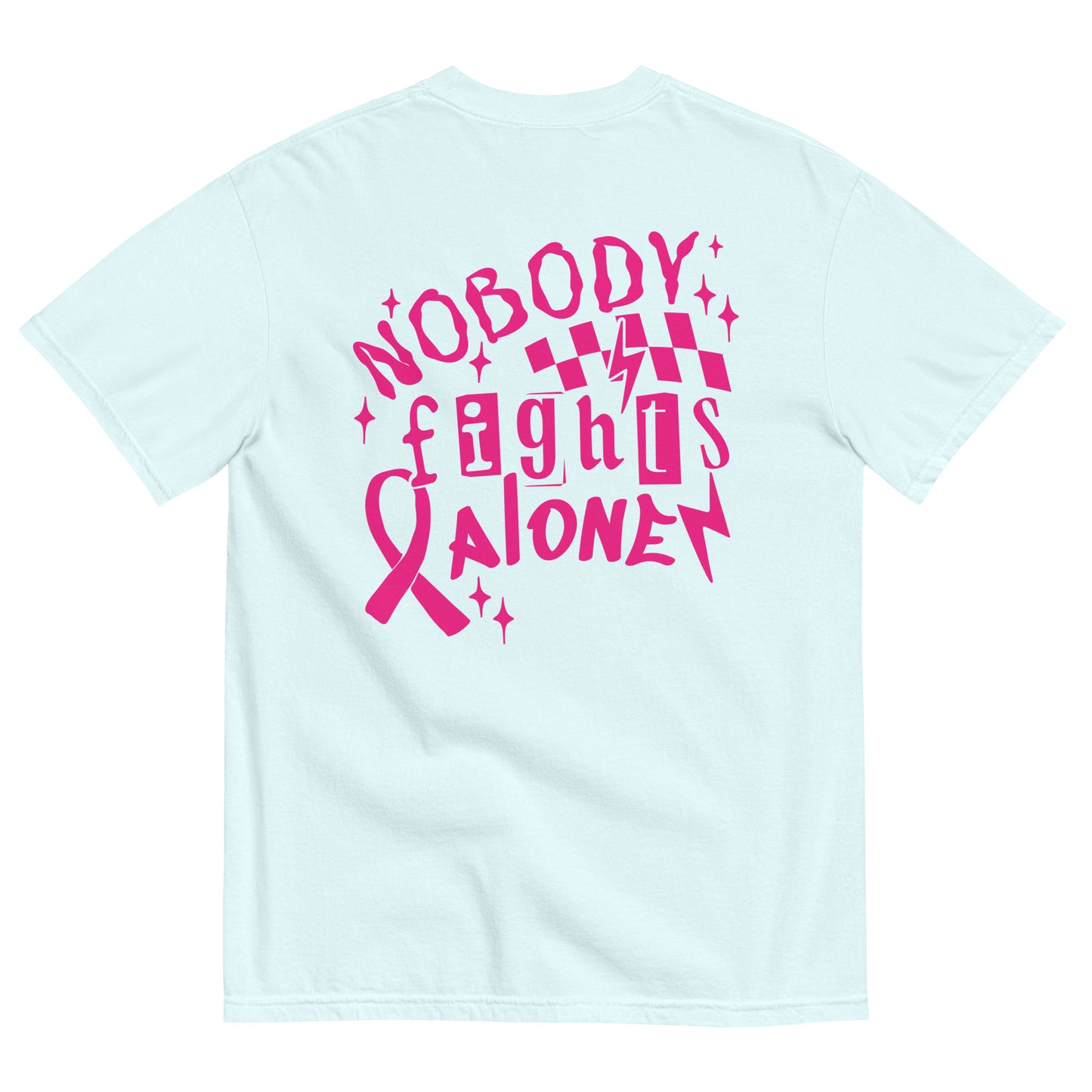 Breast Cancer Awareness Nobody Fights Alone T-Shirt Kadosh Life