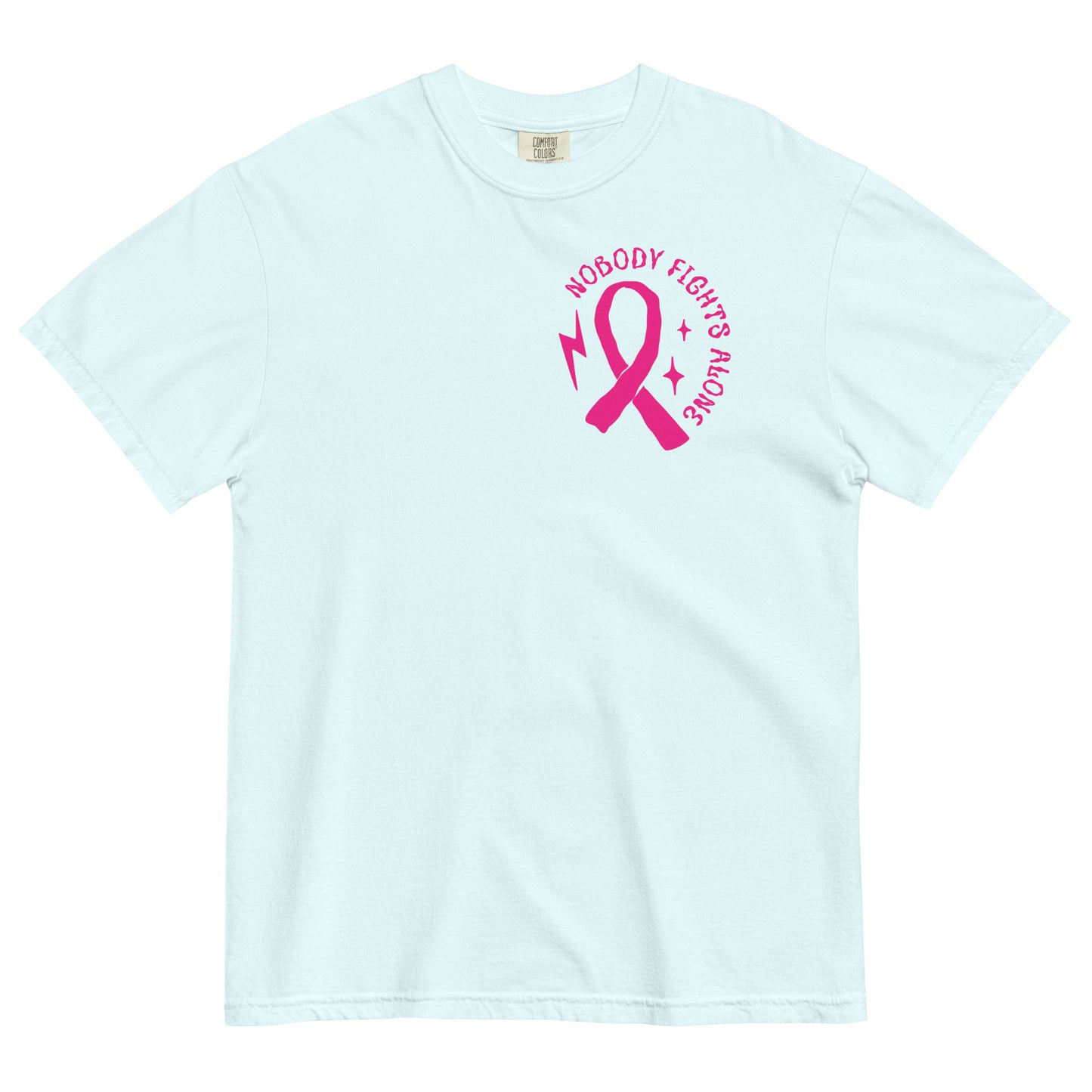 Breast Cancer Awareness Nobody Fights Alone T-Shirt Kadosh Life