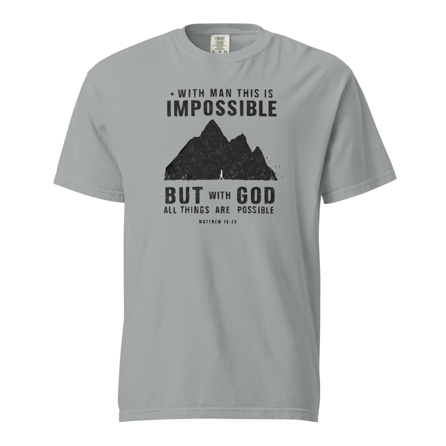 With God All Things Are Possible Men's Christian T-Shirt Kadosh Life