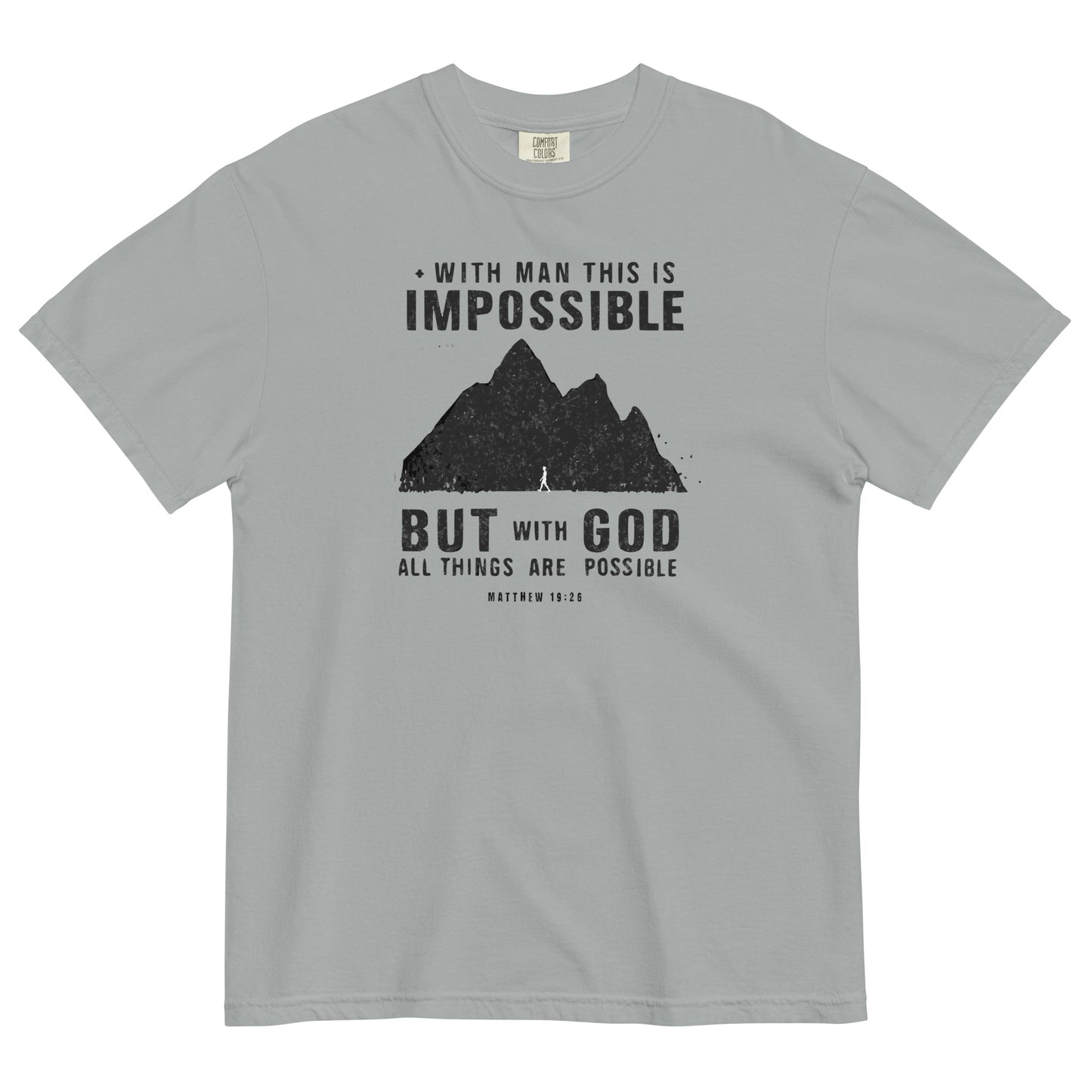 With God All Things Are Possible Men's Christian T-Shirt Kadosh Life