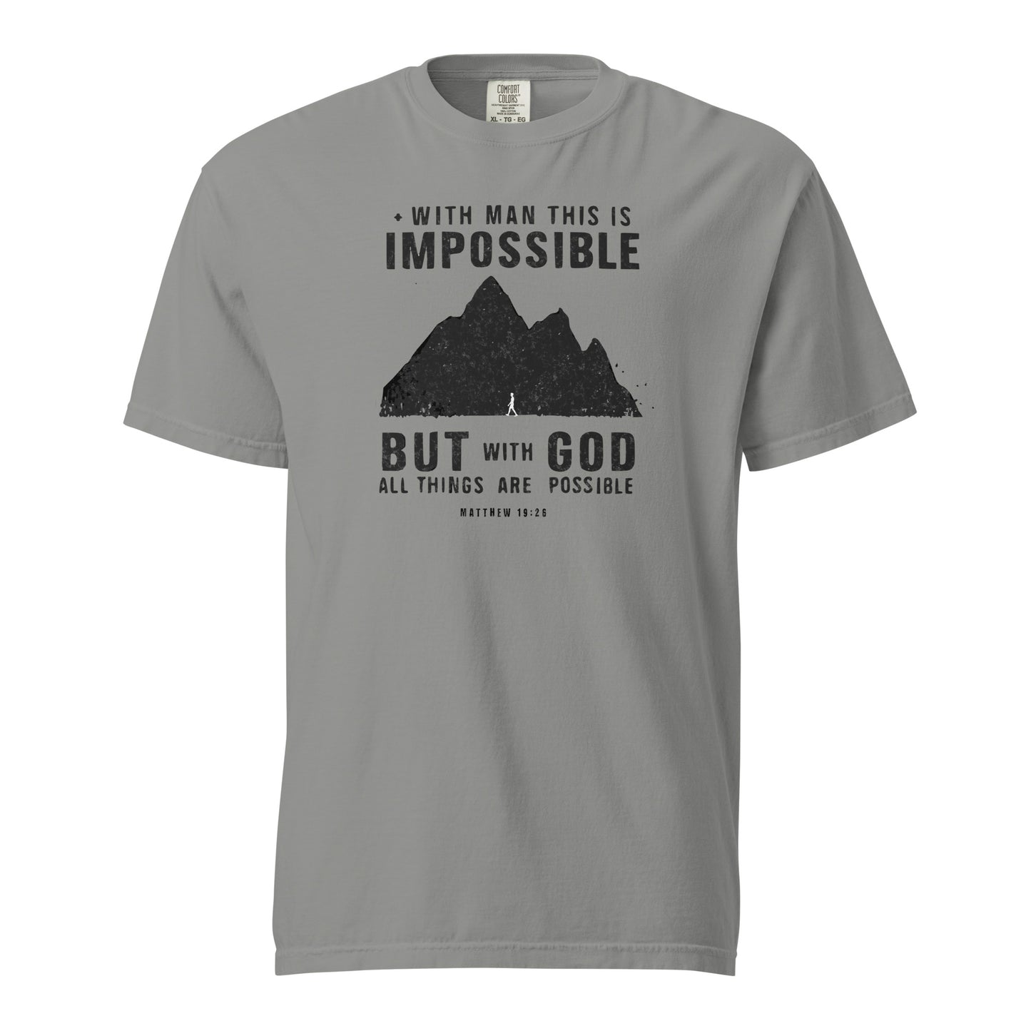 With God All Things Are Possible Men's Christian T-Shirt Kadosh Life