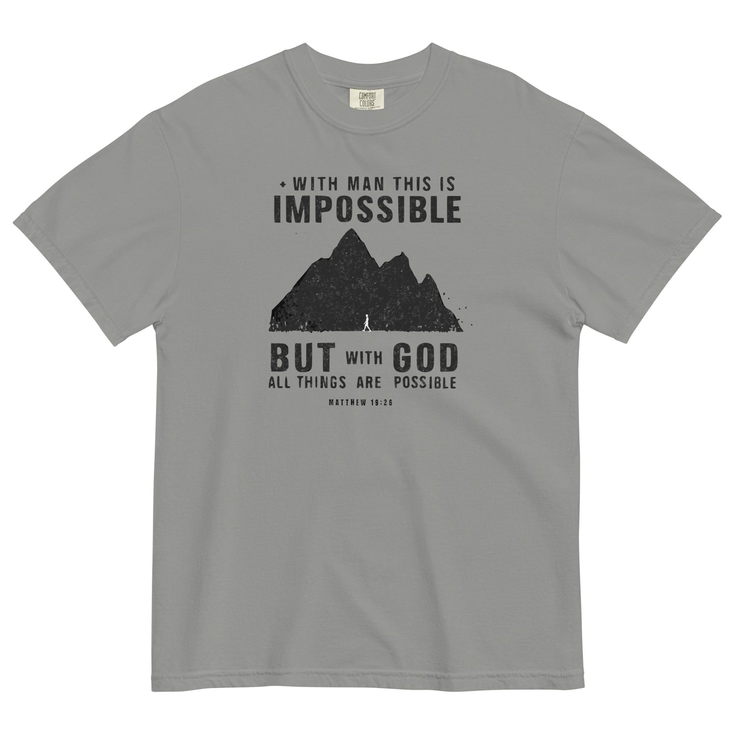 With God All Things Are Possible Men's Christian T-Shirt Kadosh Life