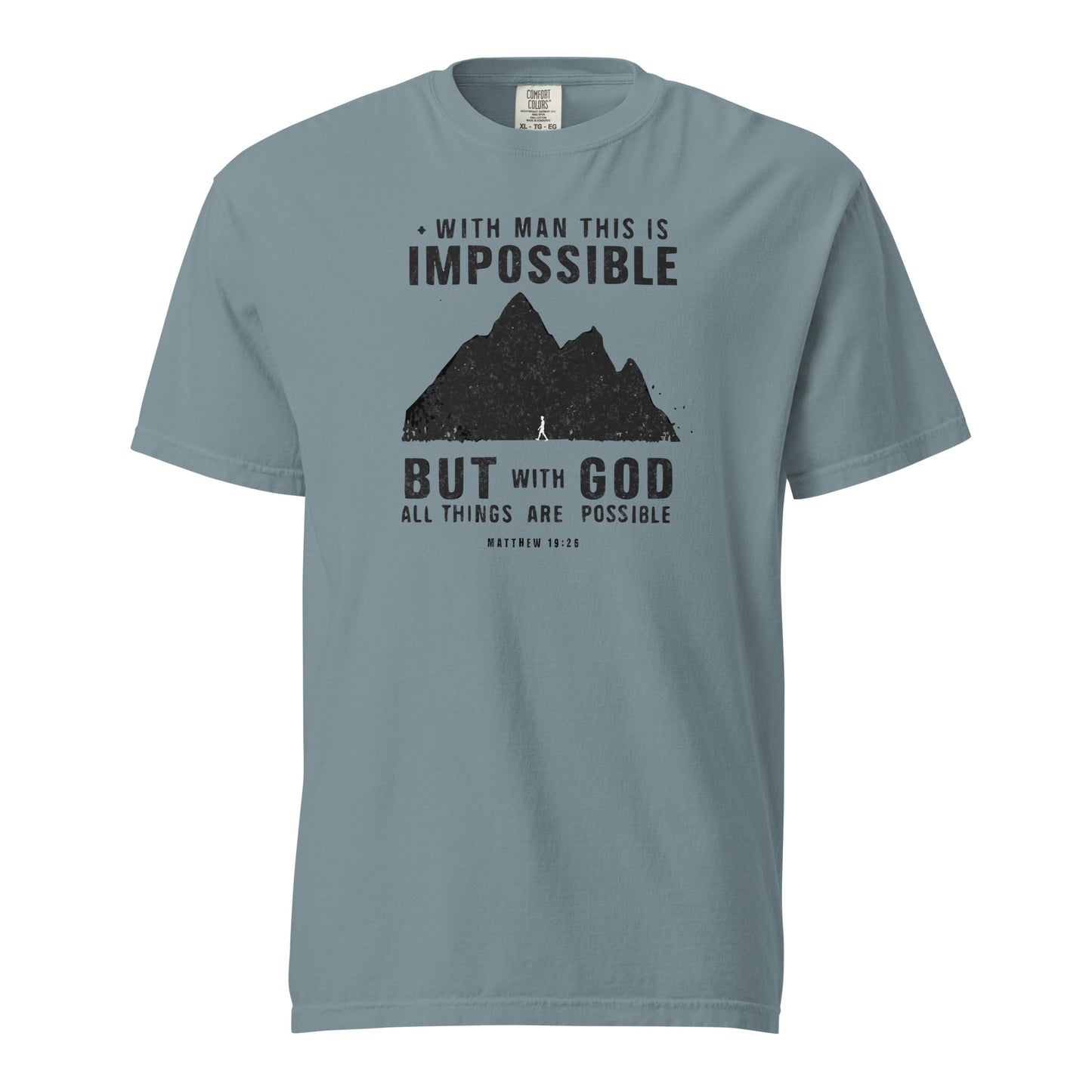 With God All Things Are Possible Men's Christian T-Shirt Kadosh Life