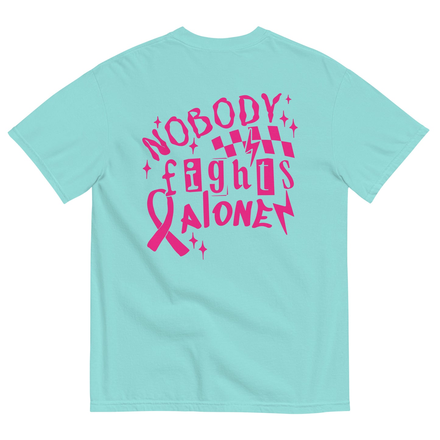 Breast Cancer Awareness Nobody Fights Alone T-Shirt Kadosh Life