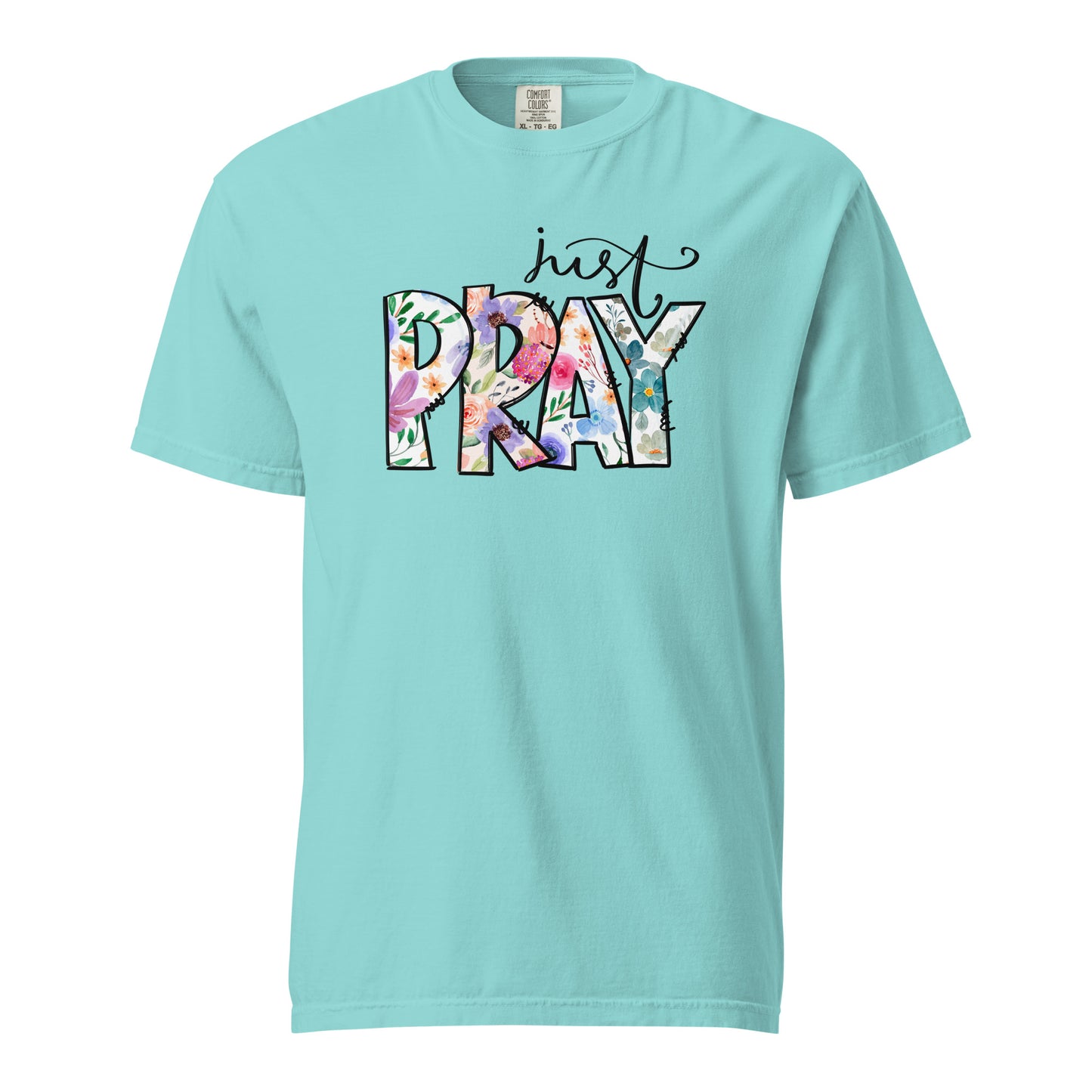 Just Pray Women's Christian T-Shirt Kadosh Life