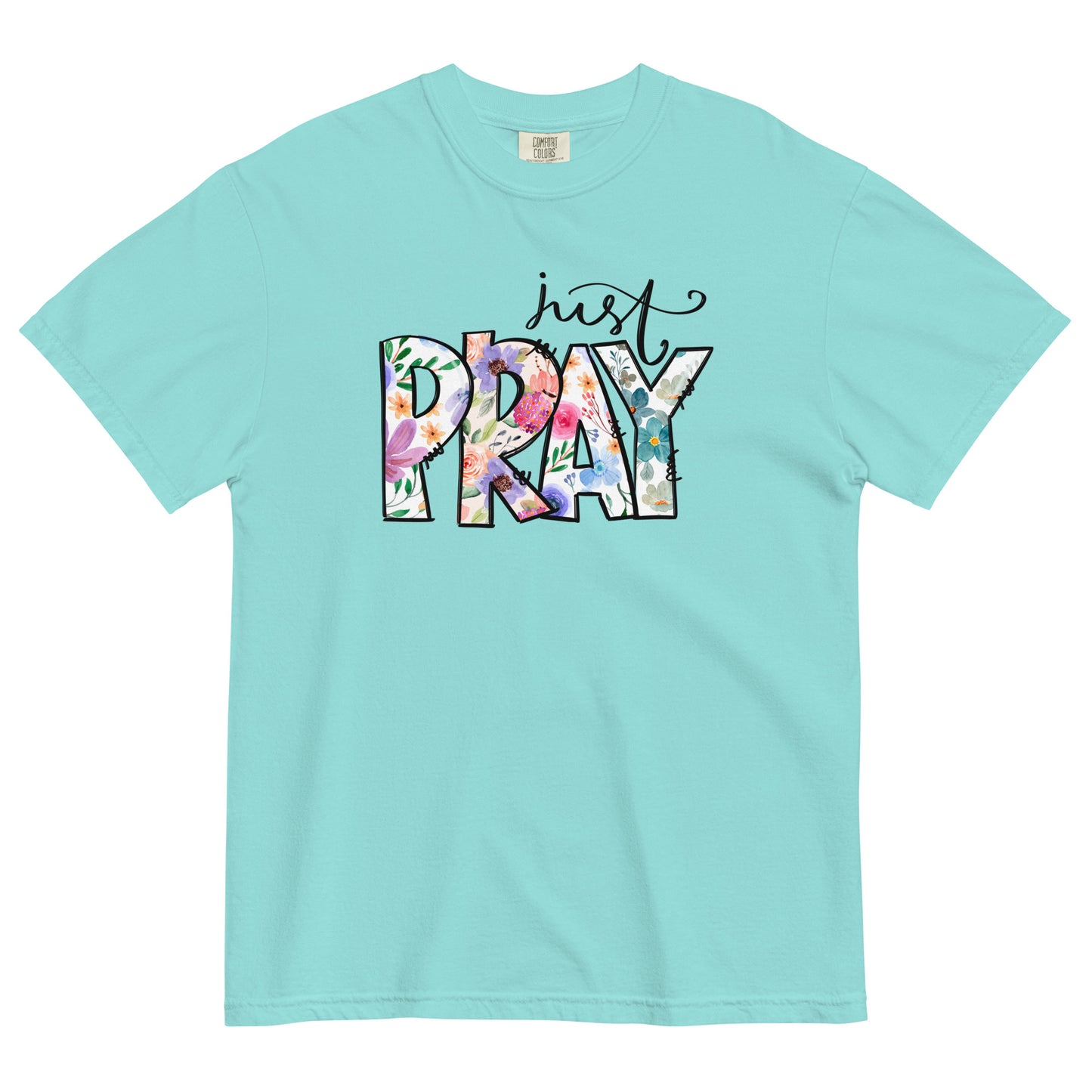 Just Pray Women's Christian T-Shirt Kadosh Life